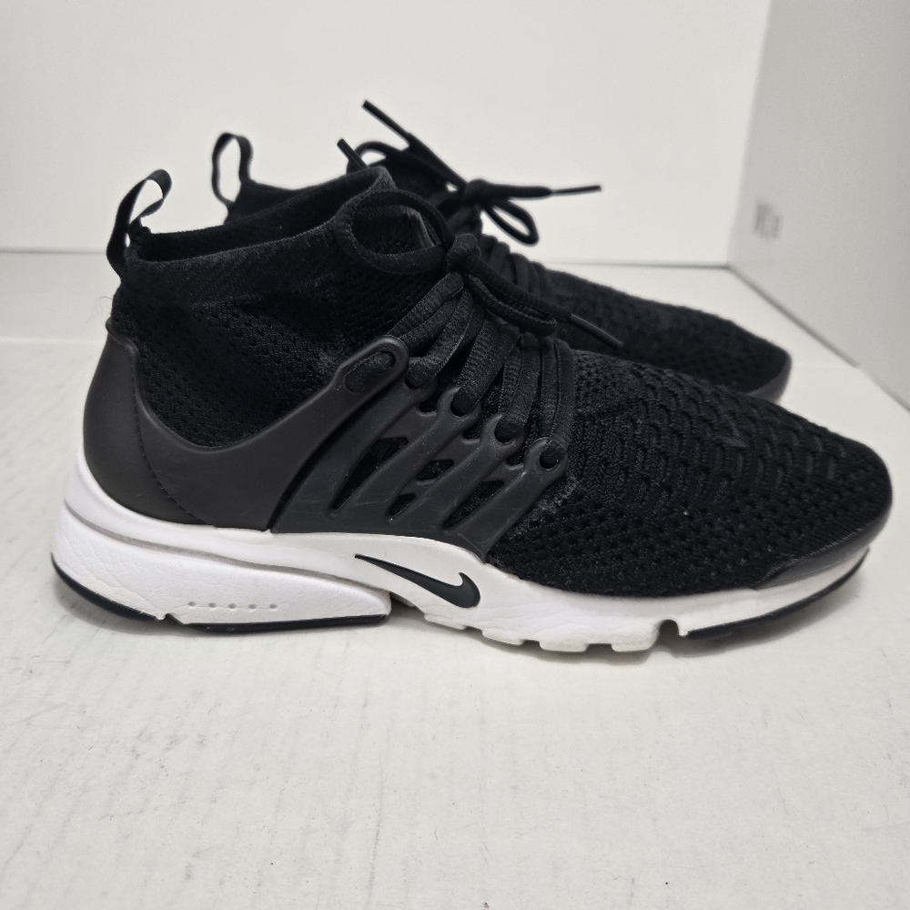 Nike Air Presto Flyknit Ultra Black Women Sz 8 Vintage 835738-001 Athletic Gym